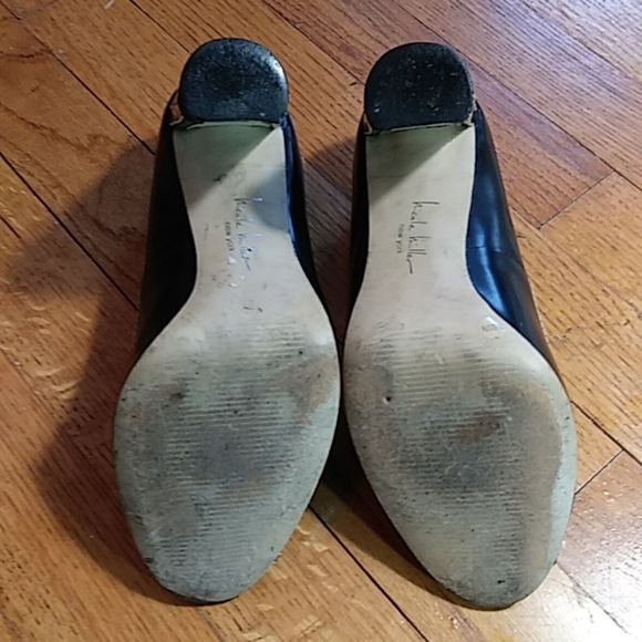 Nicole Miller Heels - "Sill "Black Peep Toe Sz 8 - Picture 12 of 14